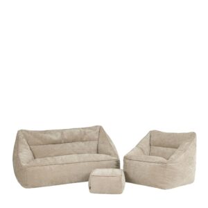 wohnli-moebel-suche-M25023022 Wohnli Möbelsuche - 3-tlg. Sitzsackset Chenille: Sofa
