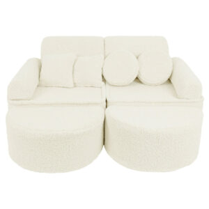 Wohnli Möbelsuche - Modulares Kindersofa aus weichem Plüsch 12 pcs