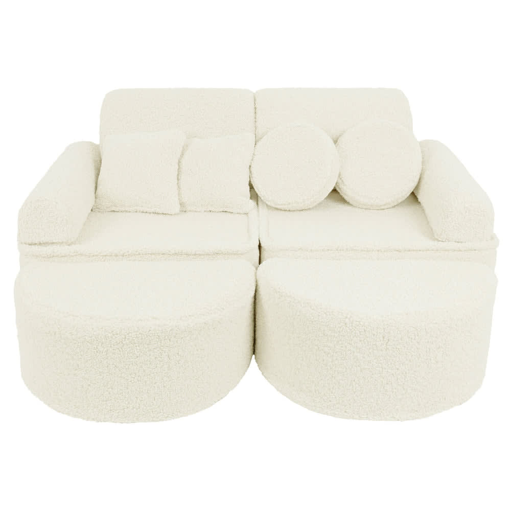 Wohnli Möbelsuche - Modulares Kindersofa aus weichem Plüsch 12 pcs