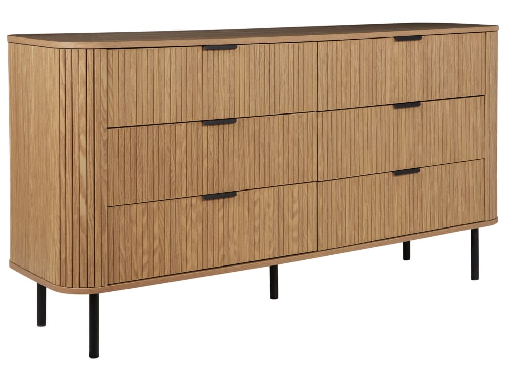 Wohnli Möbelsuche - Kommode mit 6 Schubladen aus Holzwerkstoff 81cm