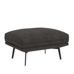 wohnli-moebel-suche-M25027037 Wohnli Möbelsuche - Moderner Hocker mit schwarzen Metall-Füßen aus Samt-Stoff