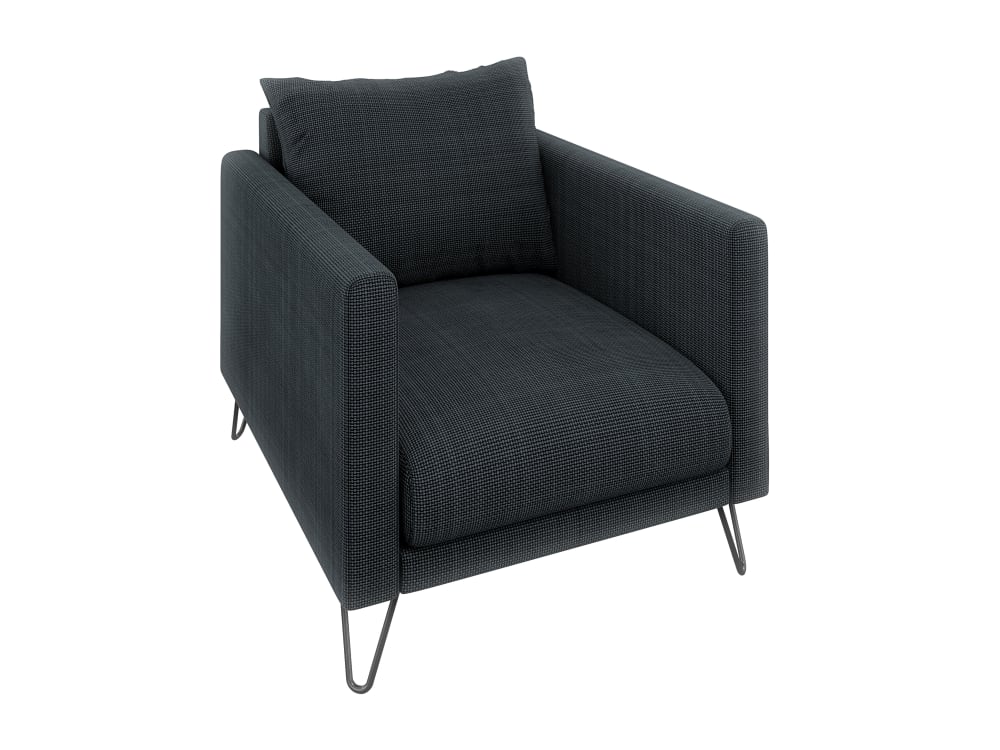 Wohnli Möbelsuche - Moderner Sessel aus Chenille-Stoff