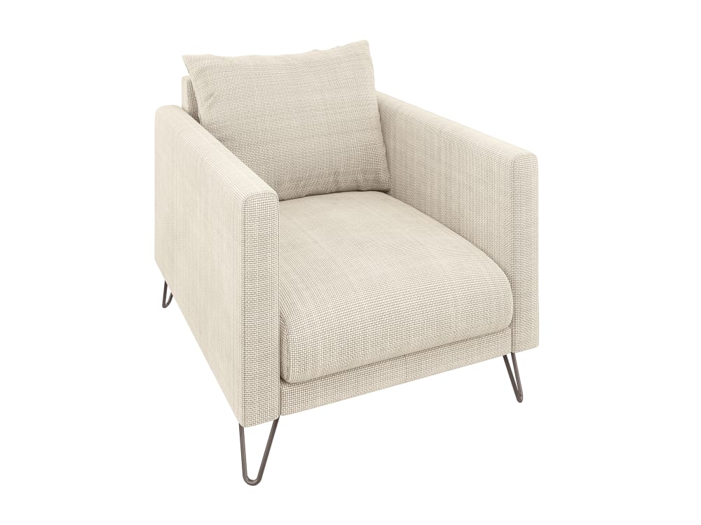 Wohnli Möbelsuche - Moderner Sessel aus Chenille-Stoff