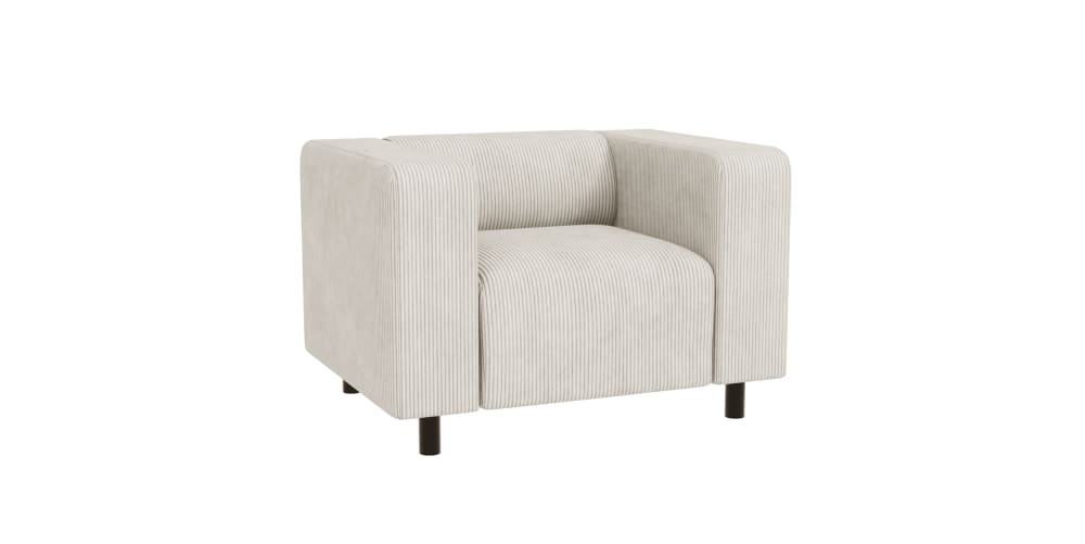 Wohnli Möbelsuche - Moderner Sessel aus Cord-Stoff