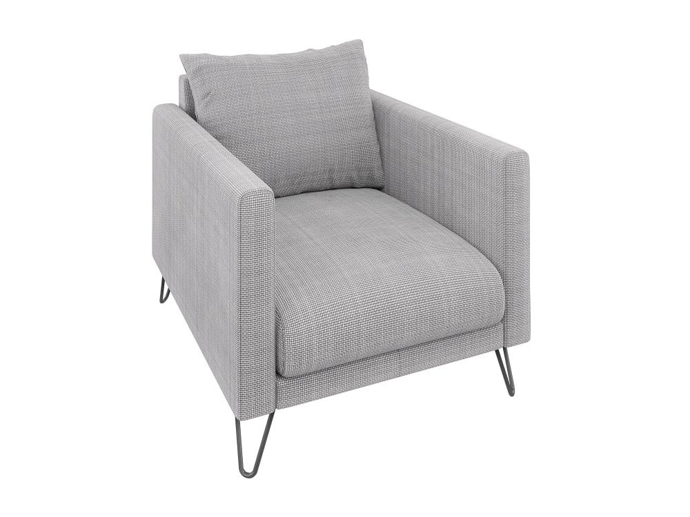 Wohnli Möbelsuche - Moderner Sessel aus Chenille-Stoff