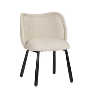 60x79x57cm Stoff Beige Pole to Pole Möbel Esszimmermöbel Stühle