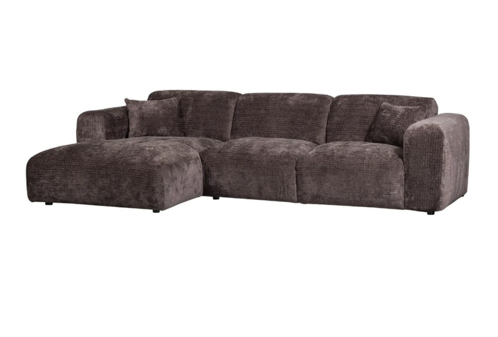 Wohnli Möbelsuche - Ecksofa aus Chenille-Velours