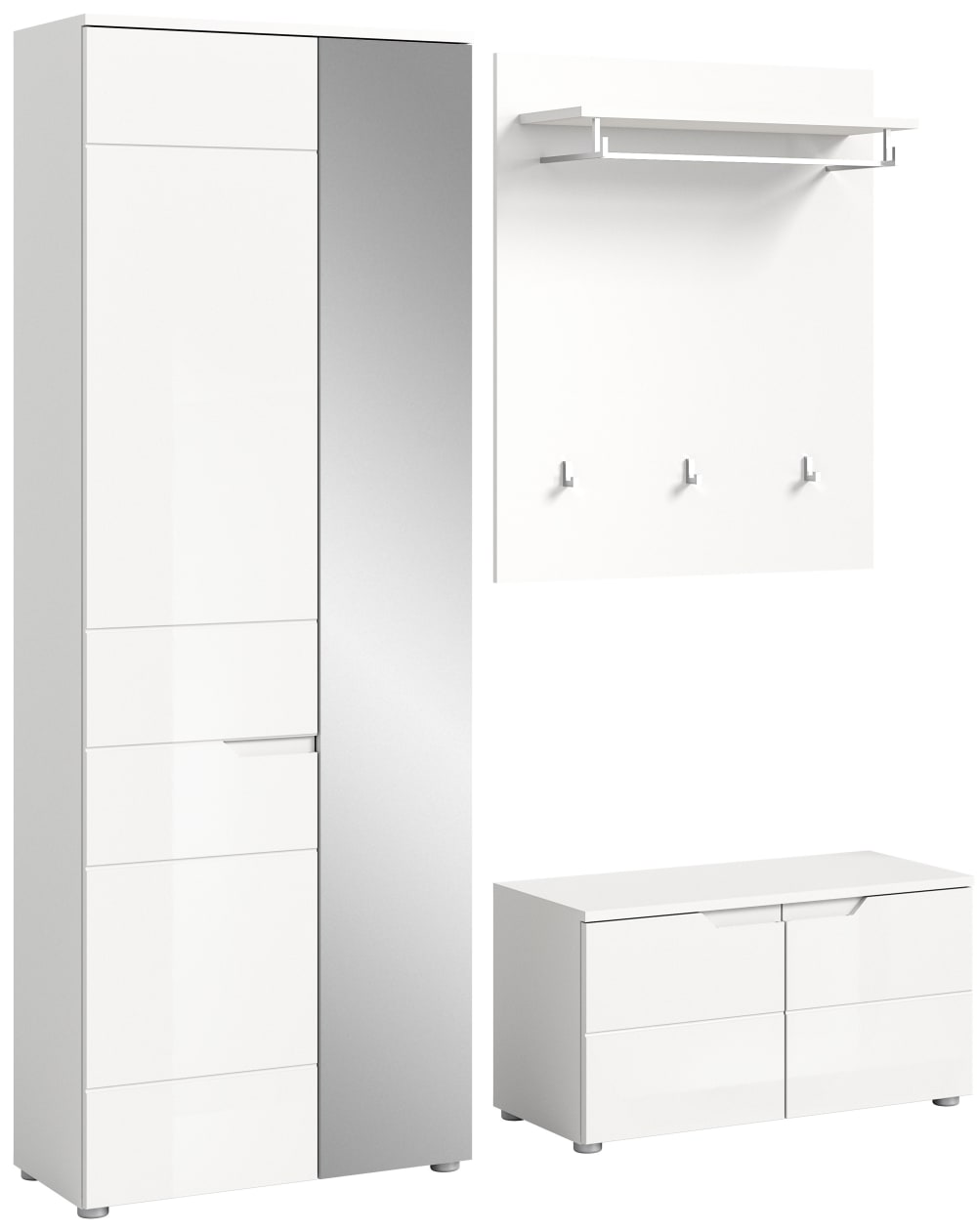 Wohnli Möbelsuche - Garderobenkombination aus Spanplatte