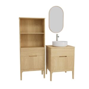 wohnli-moebel-suche-M25028689 Wohnli Möbelsuche - Einzelspültisch-Set 60cm + Spüle + Armatur + Spiegel +