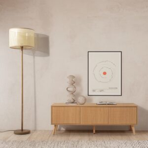 TV-Schrank 3 türen Eicheneffekt 130x45x40cm Spanplatte Braun HOMN Möbel Wohnzimmermöbel TV-Möbel