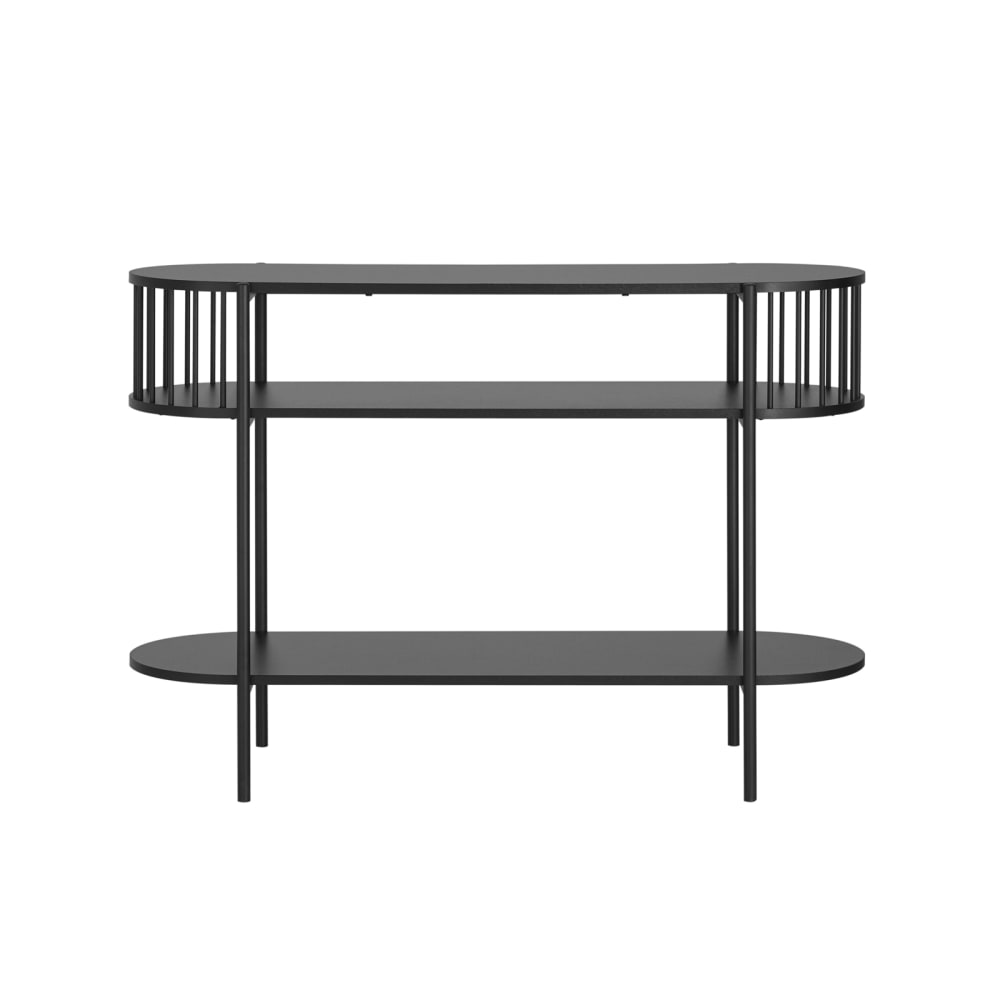 Wohnli Möbelsuche - Konsolentisch schwarz mit 3 ablagen 110x39x76 cm