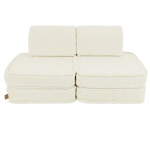 Wohnli Möbelsuche - Modulares Kindersofa aus weichem Plüsch 4 pcs