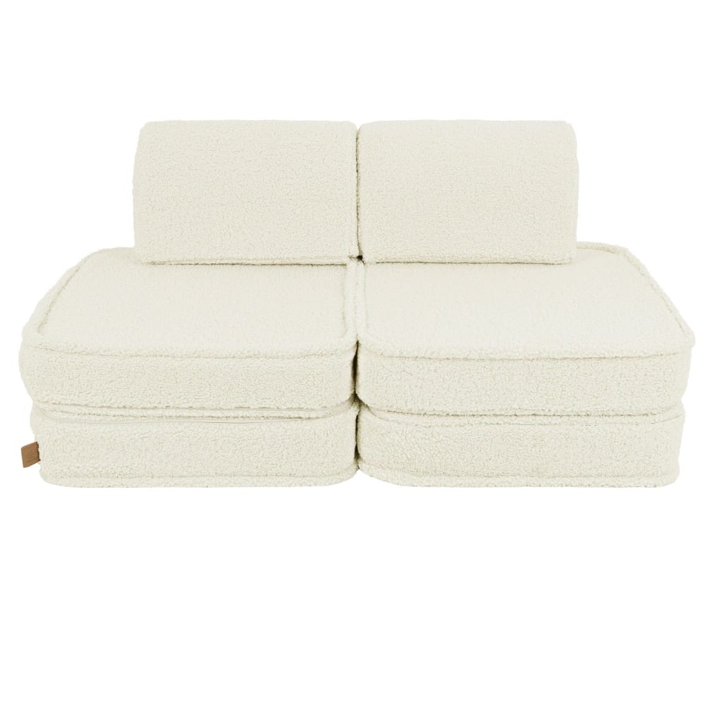 Wohnli Möbelsuche - Modulares Kindersofa aus weichem Plüsch 4 pcs