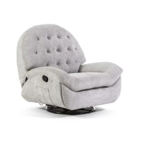wohnli-moebel-suche-M25030209 Wohnli Möbelsuche - Verstellbarer 3-Pos. Dreh-Schaukelstuhl grau