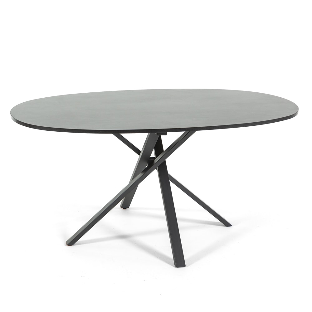 wohnli-moebel-suche-M25030223 Wohnli Möbelsuche - Ovaler Tisch 150x100cm Metallbeine Granitplatte