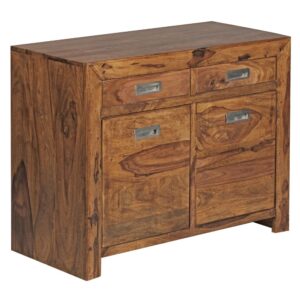 Wohnli Möbelsuche - Sideboard mit 2 Schubladen aus Sheesham Massivholz