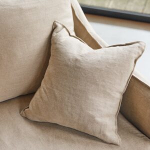 165x87x90cm Stoff Beige Tikamoon Sofas und Sessel Sofas 2-Sitzer-Sofas & 3-Sitzer-Sofas