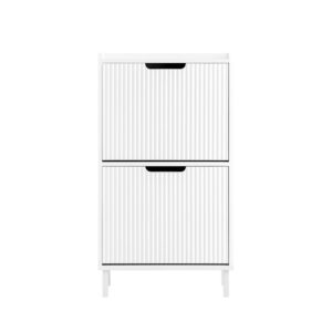 wohnli-moebel-suche-M25033365 Wohnli Möbelsuche - Schuhkipper Schuhschrank schmal Schuhregal aus MDF(E1) Metall Weiß