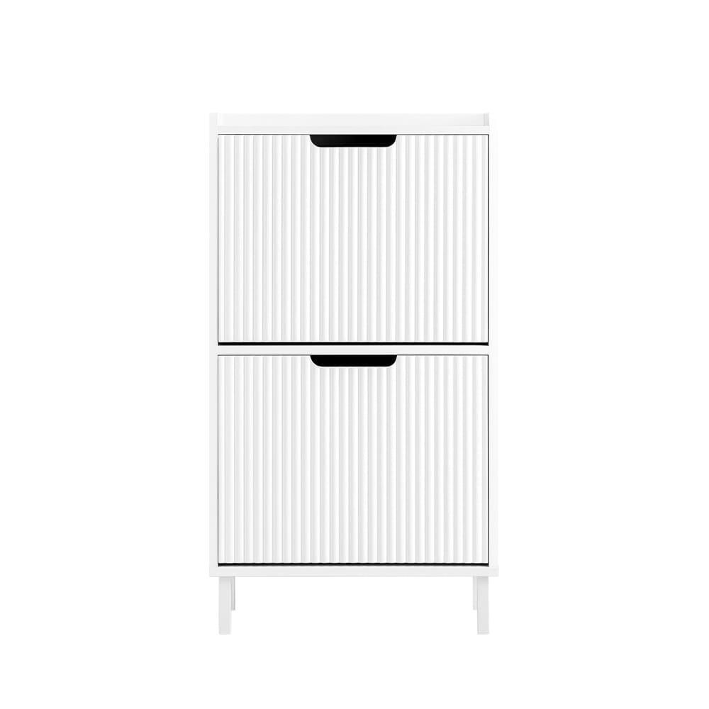 wohnli-moebel-suche-M25033365 Wohnli Möbelsuche - Schuhkipper Schuhschrank schmal Schuhregal aus MDF(E1) Metall Weiß
