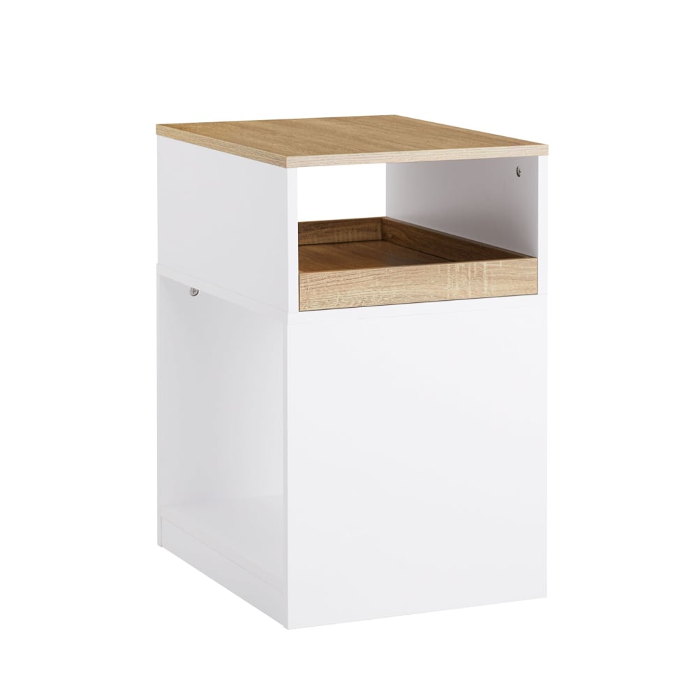 wohnli-moebel-suche-M25033370 Wohnli Möbelsuche - Druckertisch Aktenschrank Druckerständer aus PB(E1) Weißnatur