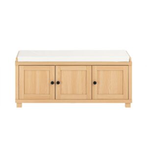 wohnli-moebel-suche-M25033384 Wohnli Möbelsuche - Sitzkommode Sitzbank mit Stauraum Schuhbank aus PB(E1) Natur