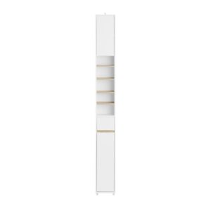 wohnli-moebel-suche-M25033696 Wohnli Möbelsuche - Hochschrank schmal badschrank weiß-natur 20x20x180 cm