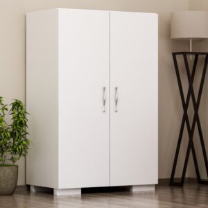 60x94x35cm Spanplatte Weiß Concept Usine Möbel Flurmöbel Schuhschränke