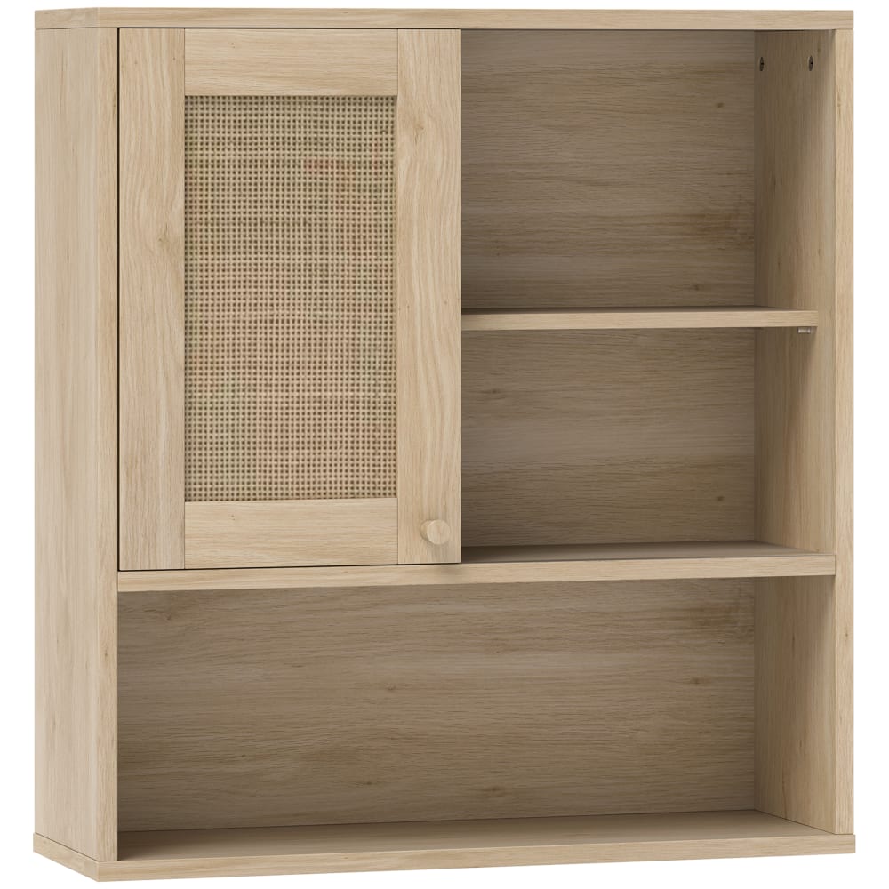 wohnli-moebel-suche-M25035143 Wohnli Möbelsuche - Wandschrank mit Rattanschiebetür & Naturholzregalen