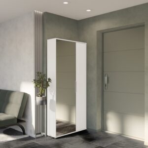 wohnli-moebel-suche-M25035752-1 83x178x24cm Spanplatte Weiß Calicosy Möbel Flurmöbel Schuhschränke