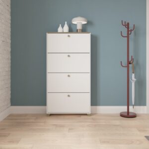 Dekor Eiche Kronberg und Weiß - L80