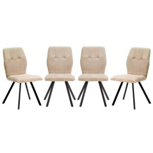 wohnli-moebel-suche-M25035757 Wohnli Möbelsuche - 4er-Set Stühle aus Stoff mit Metallbeinen