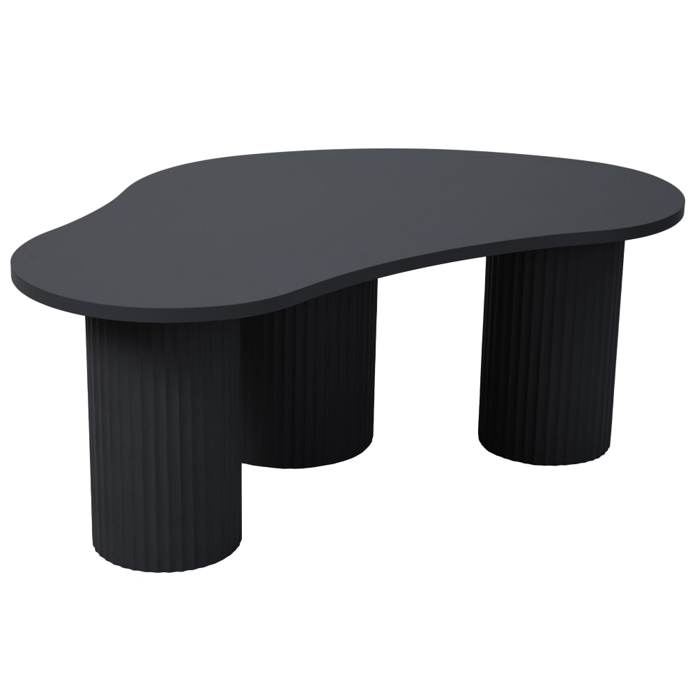 Wohnli Möbelsuche - Couchtisch aus MDF mit schwarzem Melamindekor