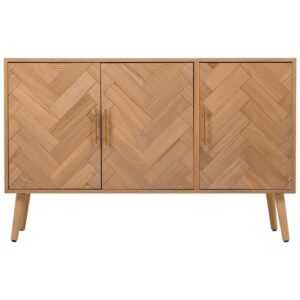 wohnli-moebel-suche-M25040161-1 Anrichte aus Holz 120x34x76 braunem 76x120x76cm Spanplatte Braun Wanderlust deco Möbel Esszimmermöbel Sideboards, Highboards & niedrige Anrichten