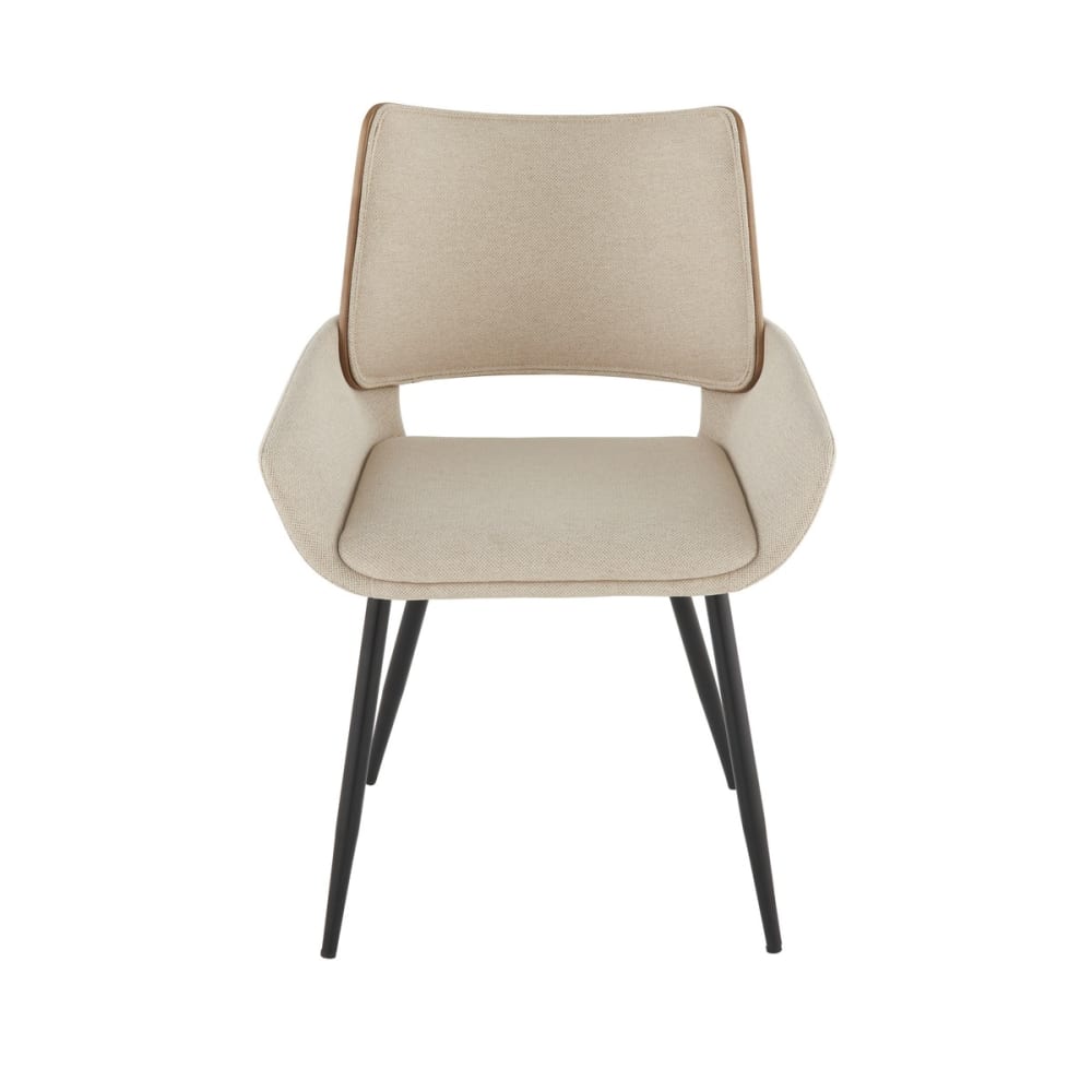 Wohnli Möbelsuche - Set mit 6 Stühlen aus beigem Stoff