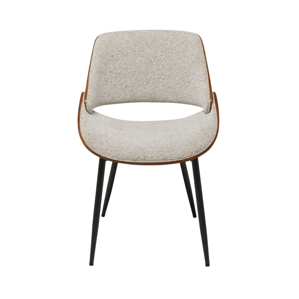 wohnli-moebel-suche-M25040525 Wohnli Möbelsuche - Stuhl aus Nussbaumholz und grauem Stoff