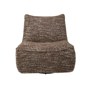 Wohnli Möbelsuche - Drehbarer Sessel mit braunem Stoffbezug