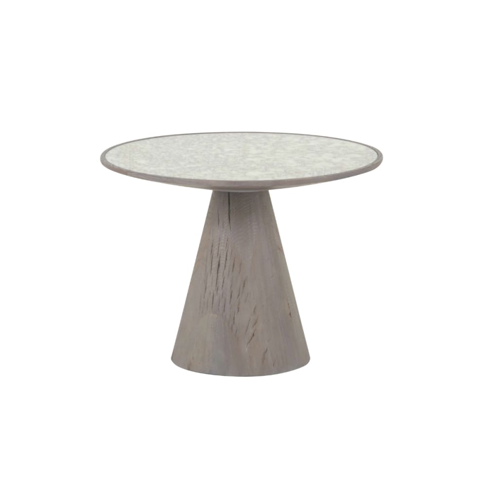 Wohnli Möbelsuche - Beistelltisch B60 cm Eiche und Glas