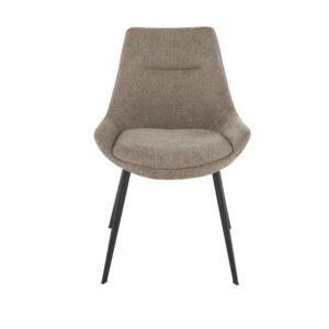 Wohnli Möbelsuche - Set aus 6 Stühlen aus taupefarbenem Stoff