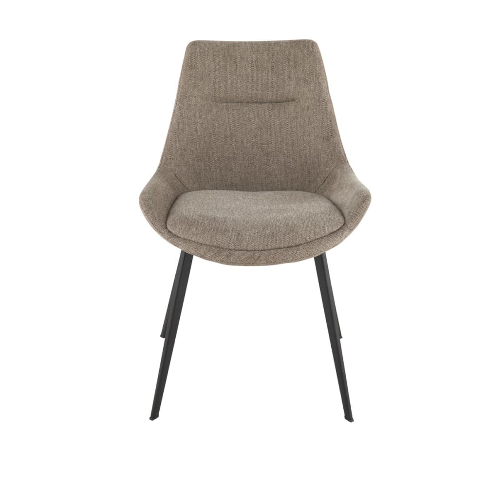 Wohnli Möbelsuche - Set aus 6 Stühlen aus taupefarbenem Stoff