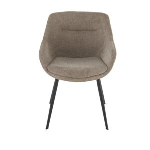 Wohnli Möbelsuche - Set aus 2 Bridge-Stühlen aus taupefarbenem Stoff