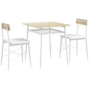 wohnli-moebel-suche-M25040893 Wohnli Möbelsuche - Weiß-Eichen-Tisch & 2 Stapelstühle