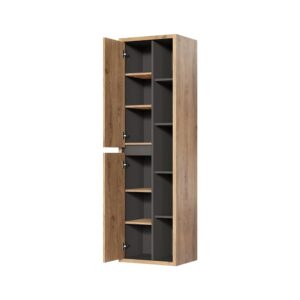 Holzoptik und Anthrazit