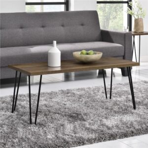 Cauchtisch in Nussbaumoptik 49x45x105cm Spanplatte Braun Dorel Home Möbel Wohnzimmermöbel Couchtische
