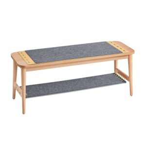 wohnli-moebel-suche-M25044032 Wohnli Möbelsuche - Schuhbank mit Sitzfläche Sitzbank aus Buche MDF(E1) Filz Natur