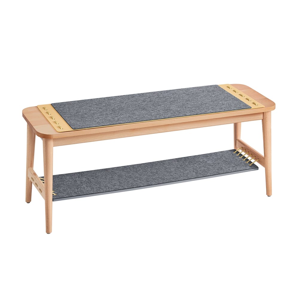 wohnli-moebel-suche-M25044032 Wohnli Möbelsuche - Schuhbank mit Sitzfläche Sitzbank aus Buche MDF(E1) Filz Natur