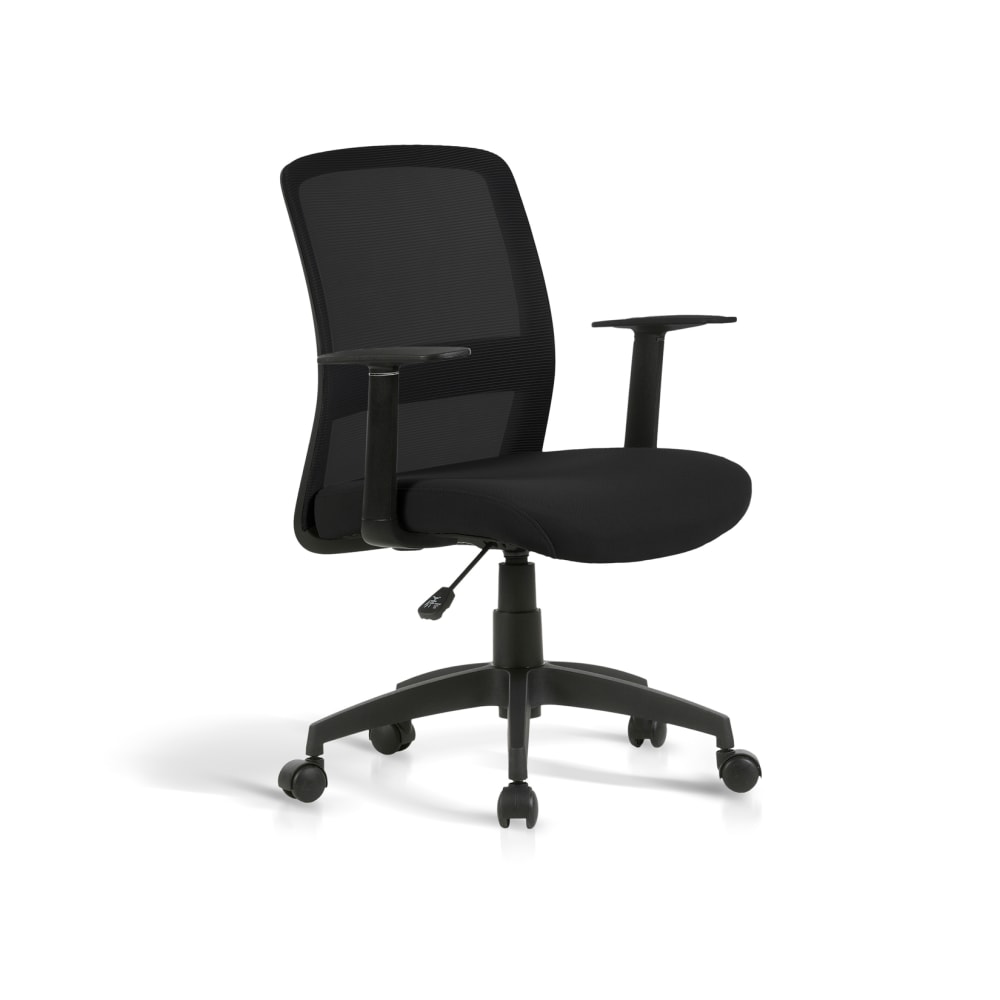 wohnli-moebel-suche-M25044326 Wohnli Möbelsuche - Höhenverstellbarer Schreibtischstuhl Stoff Schwarz 94x61x59 cm
