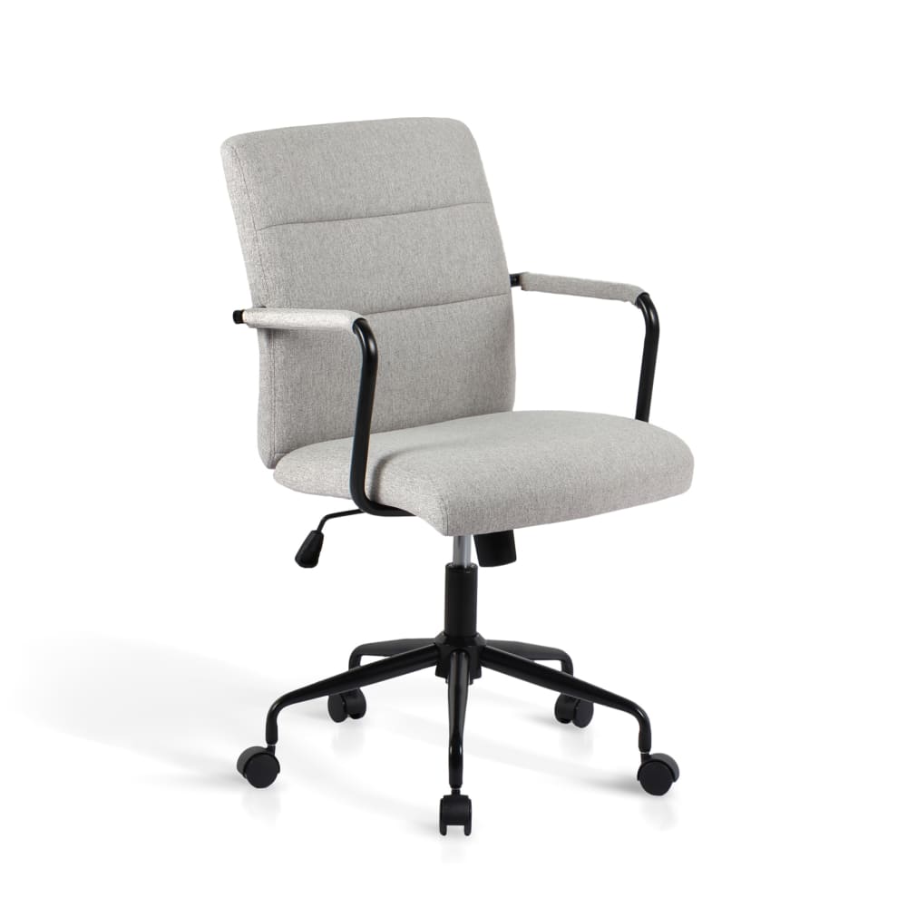 wohnli-moebel-suche-M25044333 Wohnli Möbelsuche - Höhenverstellbarer Schreibtischstuhl Stoff Grau 99x64x70 cm