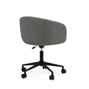 Schreibtischstuhl in Dunkelgrau 67x73x64cm Metall Grau Koketto Home Möbel Büromöbel Bürostühle