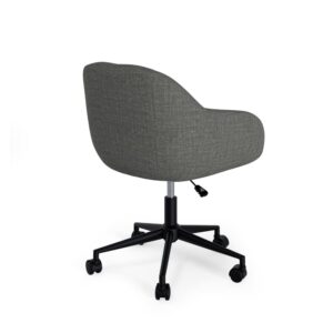 wohnli-moebel-suche-M25044945-1 Gepolsterter Schreibtischstuhl in Dunkelgrau 60x78x67cm Metall Grau Koketto Home Möbel Büromöbel Bürostühle