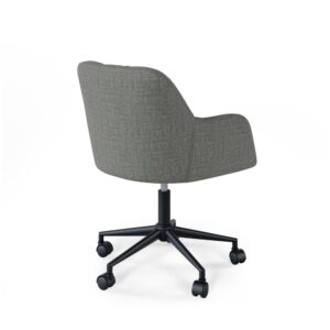 wohnli-moebel-suche-M25044959-1 Gepolsterter Schreibtischstuhl in Dunkelgrau 60x78x65cm Metall Grau Koketto Home Möbel Büromöbel Bürostühle
